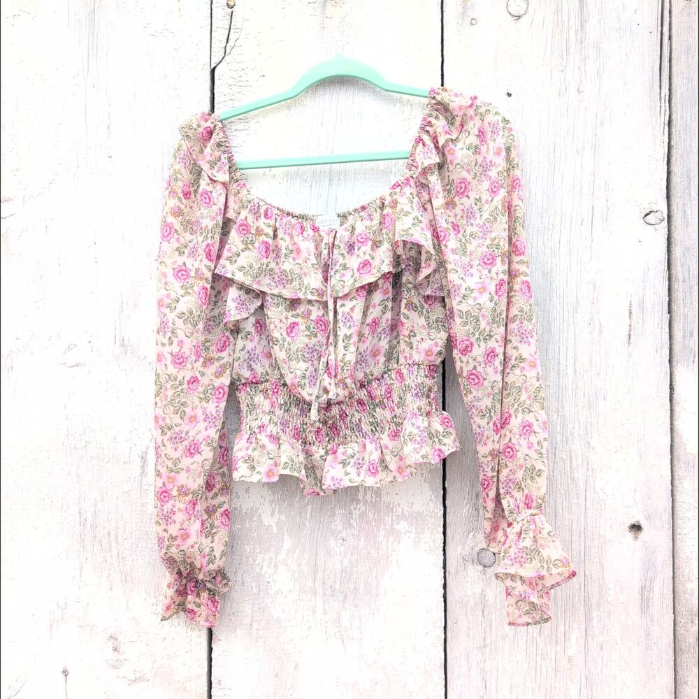 Dress Forum Fairy Forest Smocked Peasant Top Women's Small